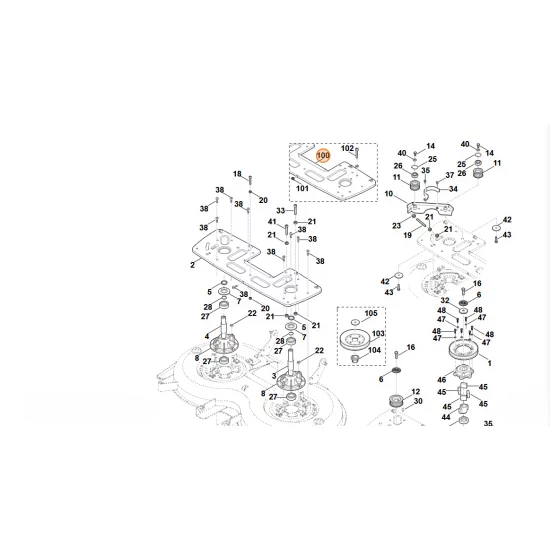Stihl   Płytka łożyska 6170 701 5100